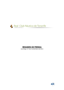 Portadilla RCNT - Real Club Náutico de Tenerife