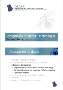 Integración de esquemas [schema matching