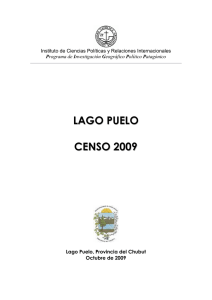 lago puelo censo 2009 - Universidad Católica Argentina