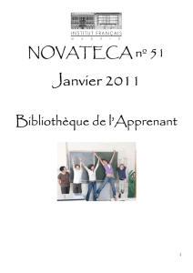 NOVATECA nº 51 - BA janvier 2011