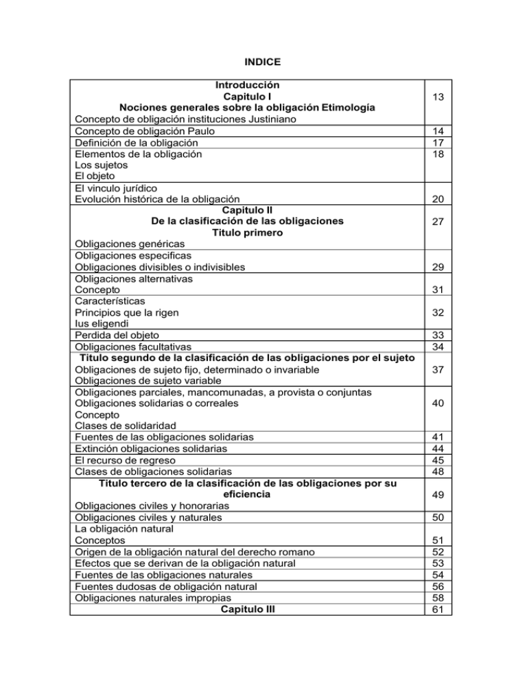 INDICE Introducción Capitulo I Nociones Generales Sobre La
