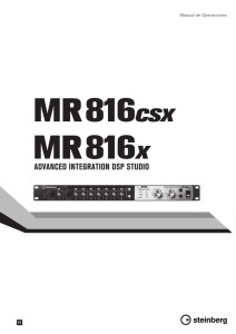 Uso del MR816 CSX/MR816 X con Cubase