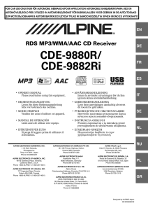 Manual Alpine CDE-9882ri