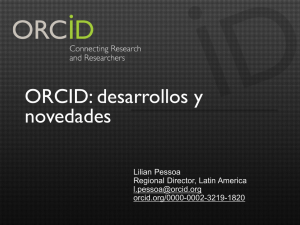 ORCID: desarrollos y novedades