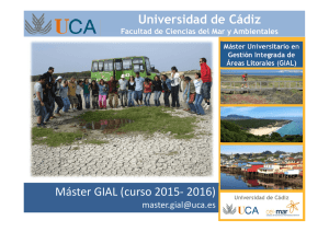 Universidad de Cádiz Máster GIAL (curso 2015