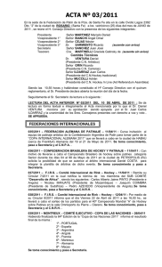 Descargar Acta 3-2011 en PDF - Confederación Argentina de Patín