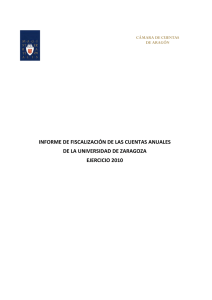 Informe de Fiscalización de las Cuentas Anuales de la Universidad