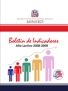 Boletín de Indicadores Educativos 2008-2009
