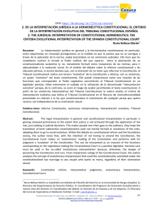 2. de la interpretación jurídica a la hermenéuttica constitucional