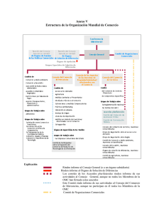 Anexo V Estructura de la Organización Mundial de Comercio