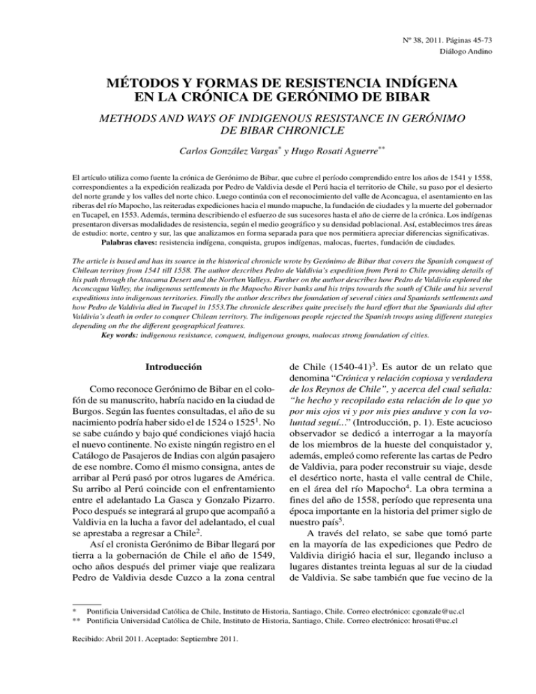 Métodos Y Formas De Resistencia Indígena En La