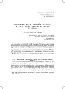 Los Anuarios de Fotografía en España de 1946 y 1948 editados por