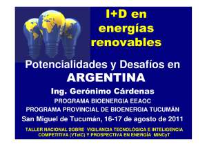 I+D en energías renovables ARGENTINA
