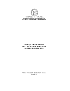Estados Financieros 2014 - Oficina de Administración Financiera