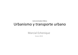 Urbanismo y transporte urbano