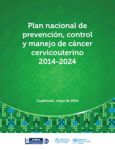 Plan nacional de prevención, control y manejo de cáncer