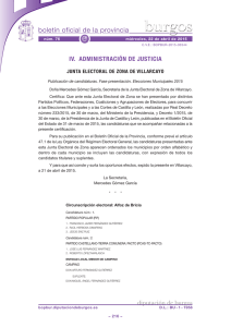 Anuncio 201503344 - Boletín Oficial de la Provincia de Burgos