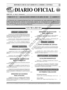 Diario 21 de Abril.indd - Diario Oficial de la República de El Salvador