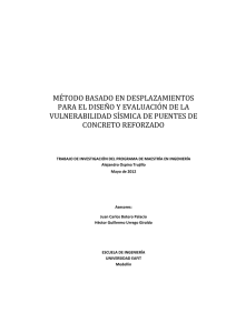 Método basado en desplazamientos para el diseño y evaluación de