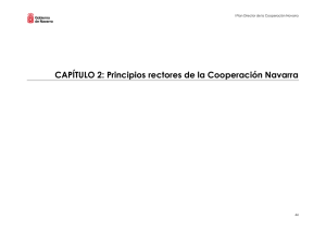 CAPÍTULO 2: Principios rectores de la Cooperación Navarra