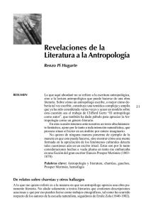 Revelaciones de la Literatura a la Antropología