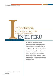 Importancia de desarrollar los pagos minoristas en el Perú