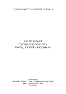 pdf Las relaciones topográficas de Felipe II : índices, fuentes y