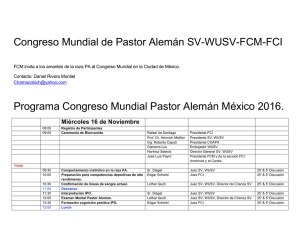 Congreso Mundial de Pastor Alemán SV-WUSV-FCM