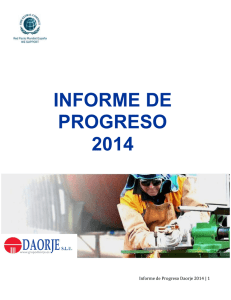 informe de progreso 2014
