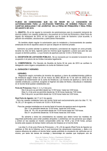 Pliegos de Condiciones - Ayuntamiento de Antequera
