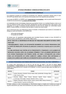 Documento Informativo Ayudas Económicas Erasmus 2014-2015