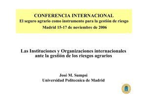 CONFERENCIA INTERNACIONAL Las Instituciones y