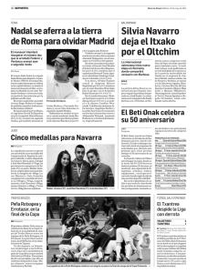 Artículo publicado en Diario de Navarra. 15 de mayo - Beti-Onak