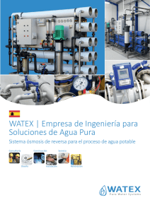 WATEX | Empresa de Ingeniería para Soluciones de Agua Pura