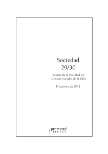 Sociedad 29/30 - Facultad de Ciencias Sociales
