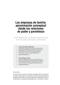 Las empresas de familia - Universidad de San Buenaventura Cali