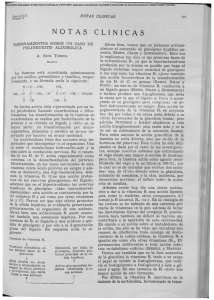 NOTAS CLINICAS - Revista Clínica Española