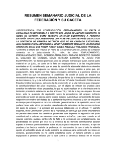 resumen semanario judicial de la federación y su gaceta