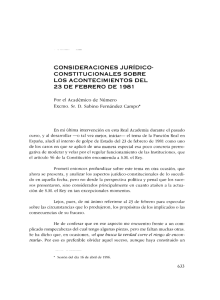 CONSIDERACIONES JURíDICO- CONSTITUCIONALES SOBRE