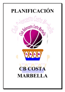planificación cb costa marbella - Club Baloncesto Costa Marbella