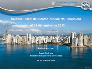 Balance Fiscal a Diciembre 2013 - Ministerio de Economía y Finanzas