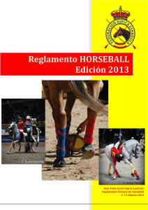 Reglamento HORSEBALL - Federación Hípica de Madrid