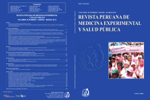revista peruana de medicina experimental y salud pública revista