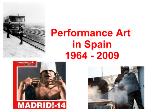 Performance Art in Spain 1964 - 2009