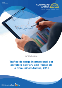 tráfico de carga internacional por carretera del perú con