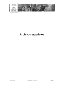Archivos españoles - Biblioteca Nacional de España