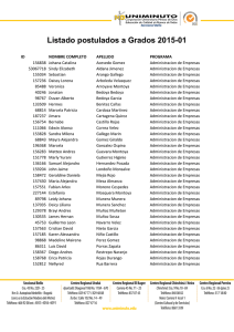 Listado postulados a Grados 2015-01