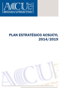 PLAN ESTRATÉGICO ACSUCYL 2014/2019