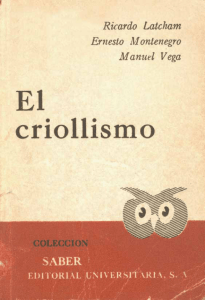 El Criollismo - Memoria Chilena