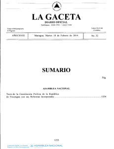Constitución Política de la República de Nicaragua